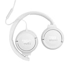JBL - Tune 520C USB-C Casque filaire Hi-Res - Blanc-Câble plat anti-nœuds