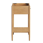 Modway - Zaire 24" Armoire de toilette de salle de bain (lavabo non inclus) - Naturel-Jambes effilées