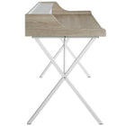 Modway - Bin Bureau - Chêne-Dessus en mélamine à motif de bois