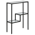 Hudson&Canal - Console Lovett 22" de largeur par - Bronze noirci-Style contemporain moderne pour votre salon, couloir ou chambre