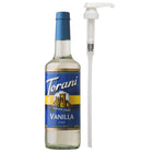 Torani - Sirop vanille sans sucre avec pompe - 750 mL-Plus que simple café : Idéal pour les lattes, les frappes, les thés, les cafés, les cocos chauds, les milkshakes, les desserts et autres boissons mélangées congelées