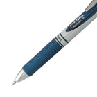 Pentel - Stylo gel EnerGel remplissable avec prise - Rétractable - 0,7 mm - Encre bleu de minuit-0,7 mm/acier inoxydable