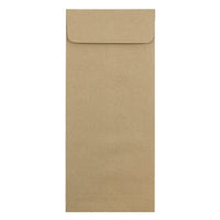 JAM Paper Enveloppes recyclées à ouverture au sommet et à fermeture gommée, 5 x 11 1/2 po, brun Kraft, 100/paquet-Brun