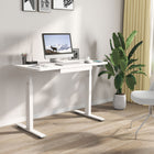 Motionwise - Bureau de la série M2 48 po de largeur, Motionwise - Bureau électrique assis-debout avec double moteurs et tiroir coulissant - Blanc-Confort intelligent et personnalisable : Équipé d’un panneau de commande à mémoire avec 4 préréglages de hauteur programmables, un écran LED, et un port USB intégré (5V/2,4A) pour garder vos appareils alimentés.