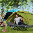Outsunny - Lit de camp pour adultes avec coussin-Le coussin amovible s'adapte au confort du camping selon la saison  