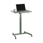 Seville Classics - 25,6 po W Chariot de bureau mobile inclinable à vérin pneumatique - Vert sauge-Inclinez facilement la surface du bureau pendant le travail idéal pour le dessin l écriture ou la peinture et profitez d un confort de travail amélioré