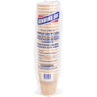 Genuine Joe - Gobelets ondulées, 12 oz, paquet de 25-Tasses chaudes ondulantes