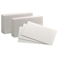Oxford - Fiches commerciales blanches - 3 po x 5 po - Lignées - 2 paquets de 1000-La taille classique de 3  po x 5  po vous permet d'étudier et de vous préparer n'importe où