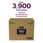 Royale - Mouchoirs Velour à 3 épaisseurs - 82 mouchoirs/boîte - Paquet de 48-5
