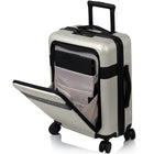 Champs - Ensemble de bagages 3 pièces Onyx II - Ivoire-Chariot léger. Système télescopique en aluminium réglable en hauteur