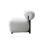 Manhattan Comfort - Bartow fauteuil d’appoint rembourré style milieu du siècle 30,7" - ivoire et noir-Fait pour durer. Produit de qualité commerciale