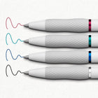Sharpie - Stylos S-Gel, stylos gel à barillet tendance, corps blanc perle, pointe moyenne (0,7 mm), assortiment de couleurs mises à jour et classiques, 4 unités-Encre gel intensément audacieuse dans un éventail de couleurs contemporaines pour une écriture toujours vive