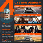 Vantrue - Caméra embarquée N5 à 4 canaux avec carte SD de 64 Go-Wifi 5g intégré et module gps double système offrant une vitesse de transfert vidéo plus rapide et un positionnement plus précis