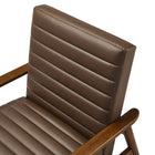 Modway - Jensen Cuir végane Chaise d’accent - Brun noyer-8