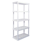 Oskar - Étagère de rangement grande à 5 niveaux - 18 po x 36 po x 74 po - blanc-Capacité totale de 750 lb (340 kg), 150 lb par étagère