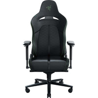 Razer - Chaise de jeu Enki - Vert-Conçu pour jouer toute la journée : les arches d'épaule à 110 degrés et la large base du siège de 54 cm garantissent une répartition optimale du poids pour un confort durable pendant les marathons de jeu