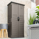 Suncast - Abri vertical - couleur Stoney-Assemblage facile, peu d’outils requis.