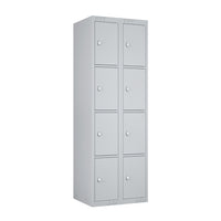 Ceha - Casiers KDK série 4 niveaux, bloc de 2, 1 principal et 1 additionnel-Design en méplat à 4 niveaux, assemblage sans outil