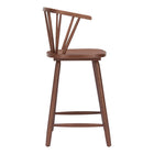 Zuo - Stenger Tabouret de comptoir - Noyer - Ensemble de 2-Dimensions: 17,9 po L x 20,1 po L x 38,6 po H
