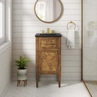 Modway - Elysian 18" Vanette de salle de bain - Noir brun-Trous centraux de 8"