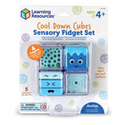 Learning Resources - Ensemble de cubes sensoriels Cool Down - 2 ensembles-Activités apaisantes adaptées aux enfants : les enfants peuvent explorer le guide inclus dans ce jouet sensoriel pour apprendre de nouvelles façons de se calmer, de réguler leurs émotions et de réduire l'anxiété !