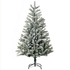 HOMCOM - Arbre de Noël artificiel enneigé de 5ft avec 521 pointes - Vert-Arbre de Noël artificiel de 5 ft de haut dans un style d'arbre réaliste 