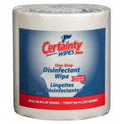 Certainty - Plus lingettes désinfectantes - non parfumé - 8" x 6" - 1200 lingettes par rouleau - Paquet de 2-Lingette désinfectante