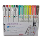 Zebra - Mildliner et Sarasa Cip Planner et Kit Créatif - Couleurs Assorties - Paquet de 14-Idéal pour les bullet journals, les agendas, la prise de notes, les études, le lettrage à la main et les projets créatifs