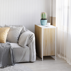 HOMCOM - Table à manger pliante à abattant 67 po avec étagères de rangement pour 4 personnes - chêne-Design élégant avec des lignes épurées et une couleur chêne pour une touche de raffinement
