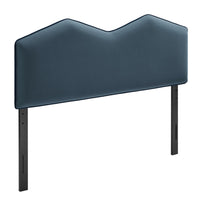 Modway - Cosette Performance Velvet Tête de lit King Size, Bleu Cadet-Velours de performance résistant aux taches