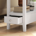 HOMCOM - Table d’appoint avec station de charge et ports USB - blanc-Matériau : MDF 