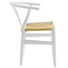 Modway - Amish 29" Chaise à manger - Blanc-Épingles de pied non marquées