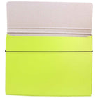 JAM Paper - Étui de transport pour dossiers minces avec bande élastique - 9 1/4 x 1/2 x 12 1/2 - Vert lime-Quantité : Vendu à l'unité