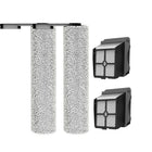 Tineco - Kit d’accessoires pour laveuse de plancher pour FloorWasher 5, Floor One S5, iFloor 5 et GO H2O XL - 2 brosses, 2 filtres-Contenu complet du kit : comprend 2 rouleaux à brosses en microfibre et 1 filtre