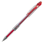 Stylo à bille roulante Slicci à encre gel - 0,25 mm - rouge-Ultra fluide et à séchage rapide