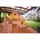Westinghouse - 1500-Watt Hanging Infrared Electric Patio Heater - Silver-Facile à installer avec la chaîne et le crochet fourni, simplement l'accrocher et l'allumer