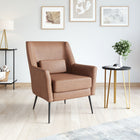 Zuo - Ontario Fauteuil d’appoint - Brun vintage-Supporte jusqu'à 330 lb