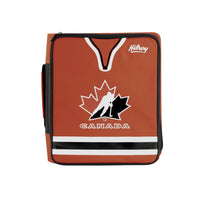 Hilroy - Classeur à fermeture éclair Hilroy Hockey Canada Maillot, rouge – 13 ¾ po H x 12 ⅛ po l – rouge-Anneaux ronds de 2 po (5 cm)