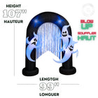 GEMMY - Arche lumineuse gonflable d'Halloween avec fantômes - 272 cm x 251 cm-6