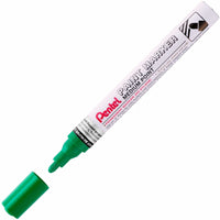 Pentel - Marqueur de peinture - Pointe moyenne - Pointe ogive - Encre verte-Séchage rapide