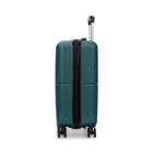 Swiss Mobility - Valise de cabine à coque rigide 21.50 po de la collection LYS - turquoise-Double roulettes pivotantes à 360 degrés pour un contrôle précis et un roulement fluide et silencieux (8 roues)