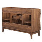 Modway - Render 48" Armoire de lavabo compatible avec un seul lavabo (non inclus) - Noyer-Portes à fermeture douce