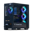 Quoted Tech - Ordinateur de bureau de jeu Clarity - AMD Ryzen 5 7500F - NVIDIA RTX 5060 - 32 Go DDR5 - SSD NVMe 1 To - Windows 11-1TB NVMe SSD