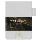 Mead - West Village Bloc-notes avec stylo, 6-1/8 po H x 4-1/4 po l, 60 feuilles-Design élégant : Couverture au toucher suède avec texte doré pour un look sophistiqué et raffiné