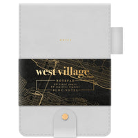 Mead - West Village Bloc-notes avec stylo, 6-1/8 po H x 4-1/4 po l, 60 feuilles-Design élégant : Couverture au toucher suède avec texte doré pour un look sophistiqué et raffiné