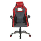 OSP Designs - Chaise de course - gris anthracite avec garniture rouge-Basculement blocable et à tension réglable