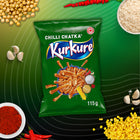 Kurkure - Chilli Chatka Grignotines Aromatisees - 115g - Paquet de 30-Paquet de 30