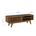 Modway - Render 48 po Meuble TV, Noyer-Stratifié lisse à grain de bois
