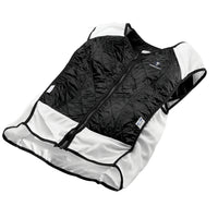 TechNiche—Veste de sport hybride, noir, grand-Fermeture à glissière à l’avant avec ventilation en filet et conception à encolure dégagée