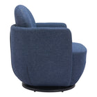 Zuo - Bant Chaise pivotante - Bleu-Dimensions: 30,3 po L x 28,7 po L x 32,7 po H